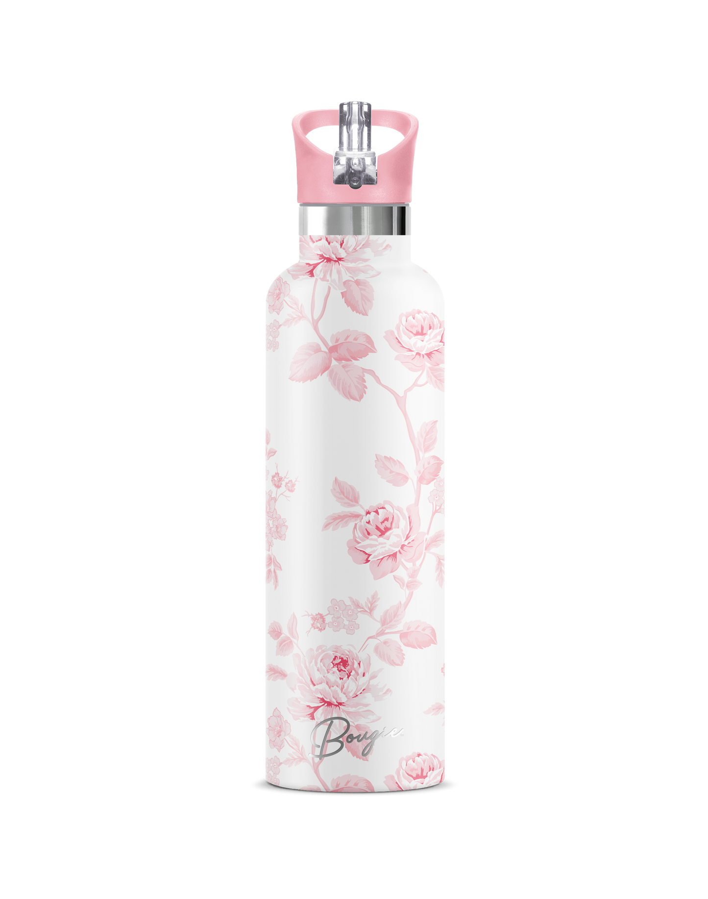 Blush – Floral Insulated Water Bottle | 25oz