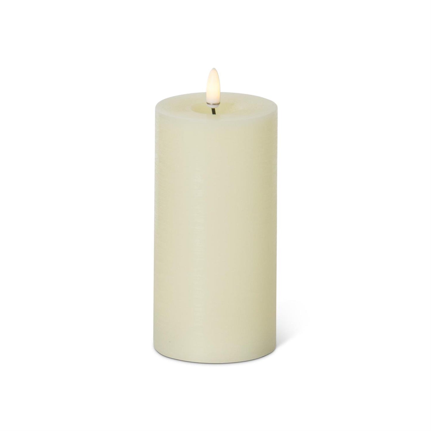 Cream LED Pillar Candle w/Timer set of 3