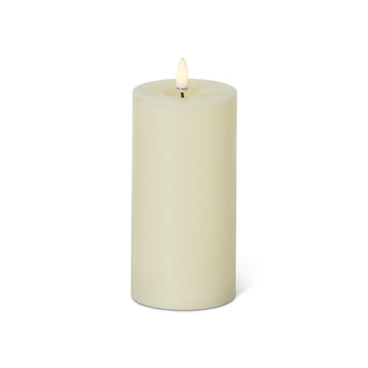 Cream LED Pillar Candle w/Timer set of 3