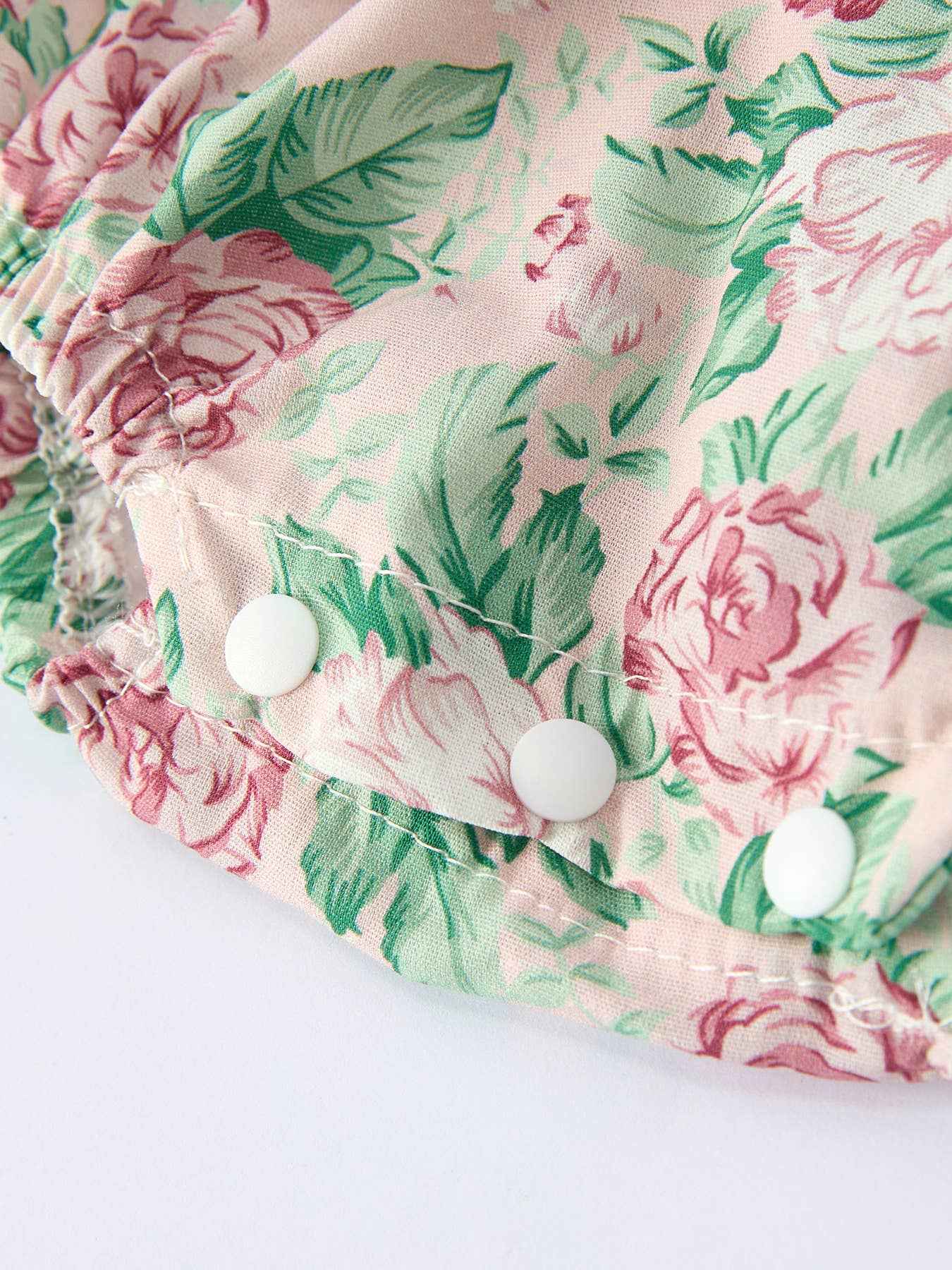 Vintage Rose Baby Girls Romper: 12M