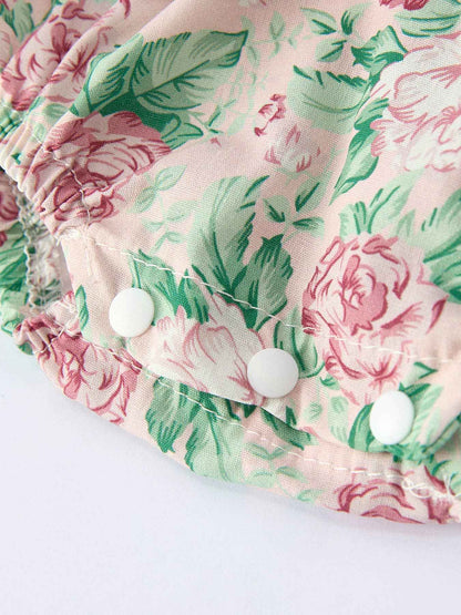 Vintage Rose Baby Girls Romper: 12M