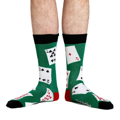 Men's Cards Socks: Shoe Size 7-12