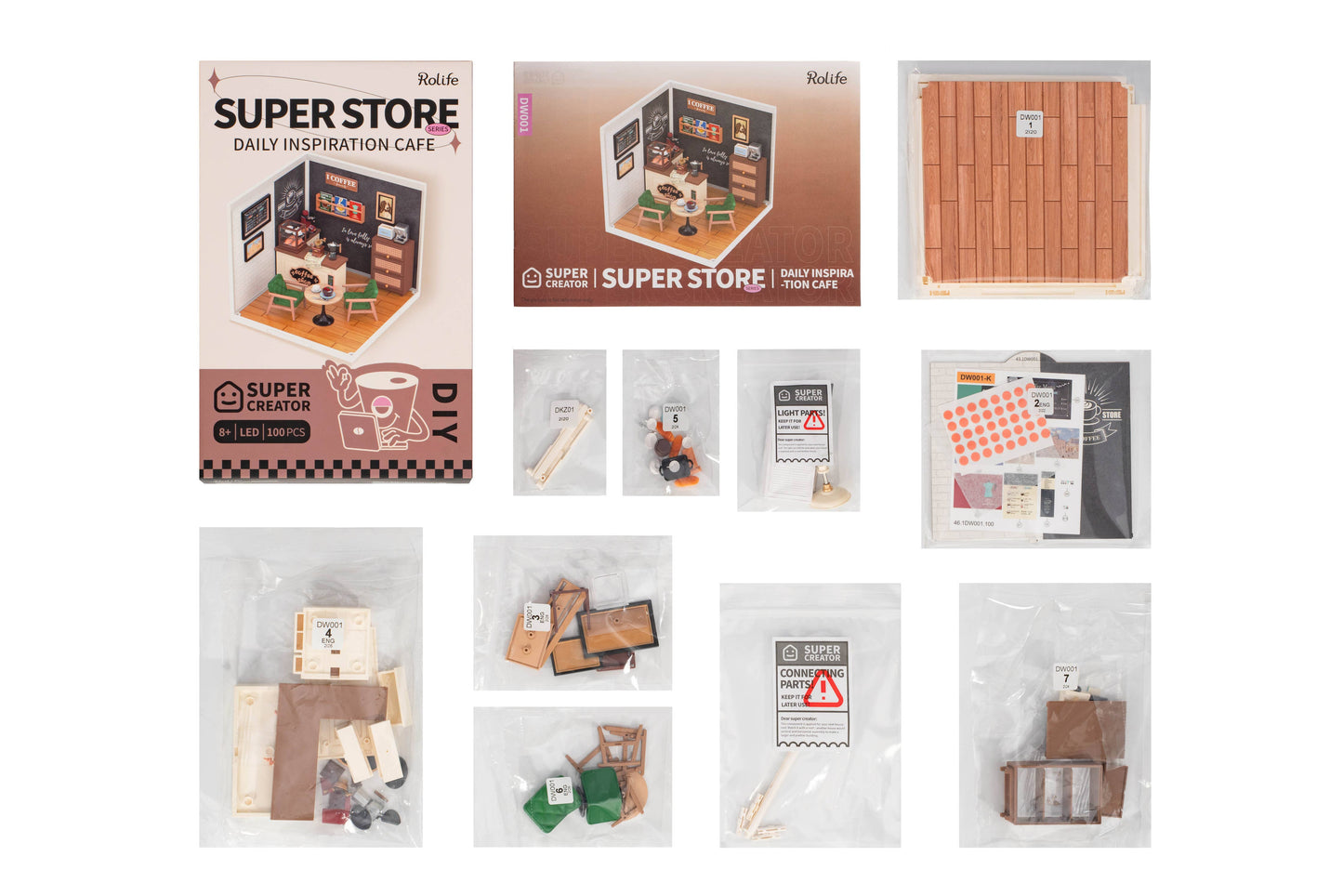 Hands Craft - DIY Miniature House Kit: Breezy Time Cafe