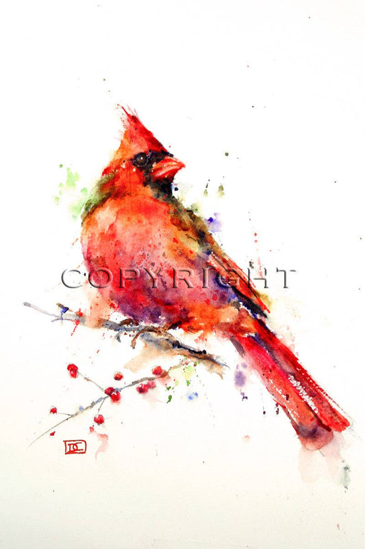 5 x 7" Greeting Card  'CARDINAL'