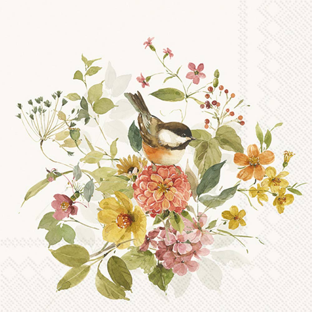Paper Cocktail Napkin 20 Ct Blessed By Nature Cream Fall