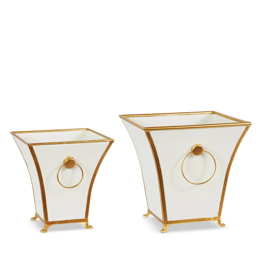 Distressed Gold Finish Planter- Large only