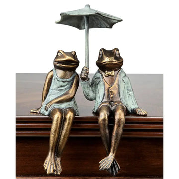 Sophisticated Frog Couple Shelf Sitter - 2 pc