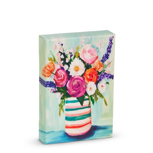 6" Springtime Bouquet Canvas Wall Art