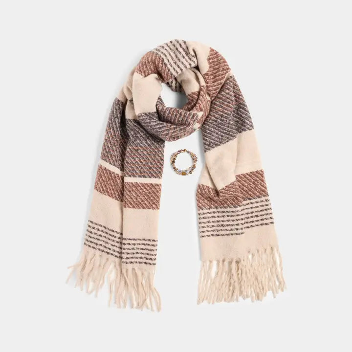 Scarf + Bracelet Set