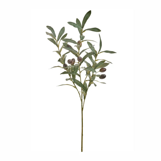 Faux Olive Branch Green/Black - 10X29