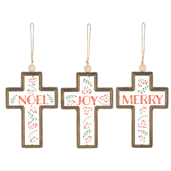 Christmas Cross Ornament