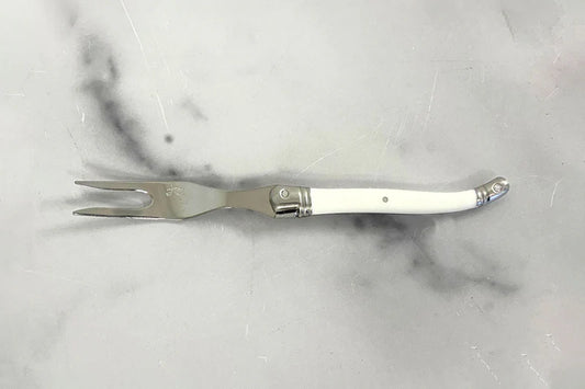 The Original French Laguiole Cheese Fork, White