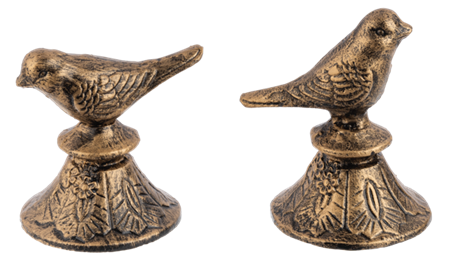 Bird on Pedestal Bookend (2pc)