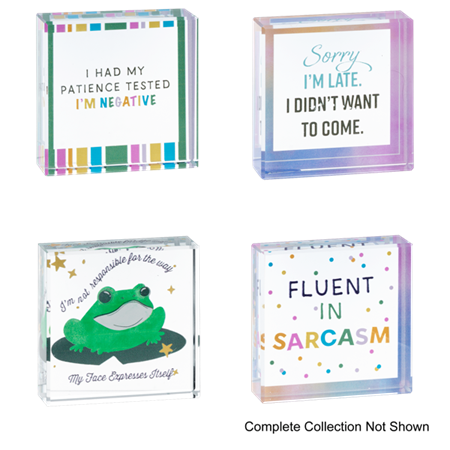 Sweet and Sour Sentiments Blocks (assorted. Sold separately)