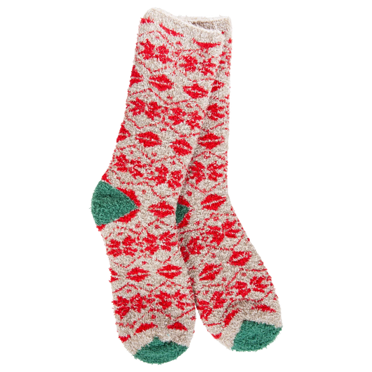 Cozy Crew Socks - Holiday Fair Isle