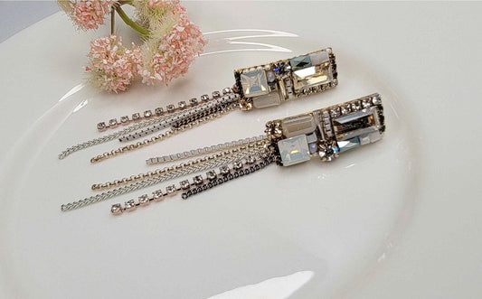 Handmade Stone Dangle Earrings