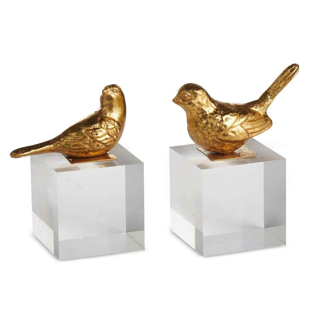 5.25" Gold Bird on Acrylic Block-Sold Separately