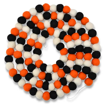 8 Feet Halloween Pom-Pom Garland