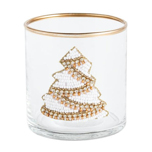 Tree Beaded Tea Light Holder