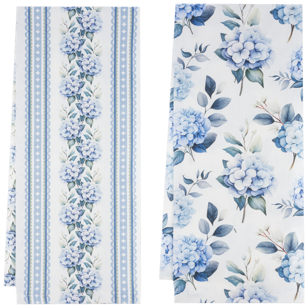Blue Hydrangea Tea Towel -Sold Separately