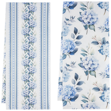 Blue Hydrangea Tea Towel -Sold Separately