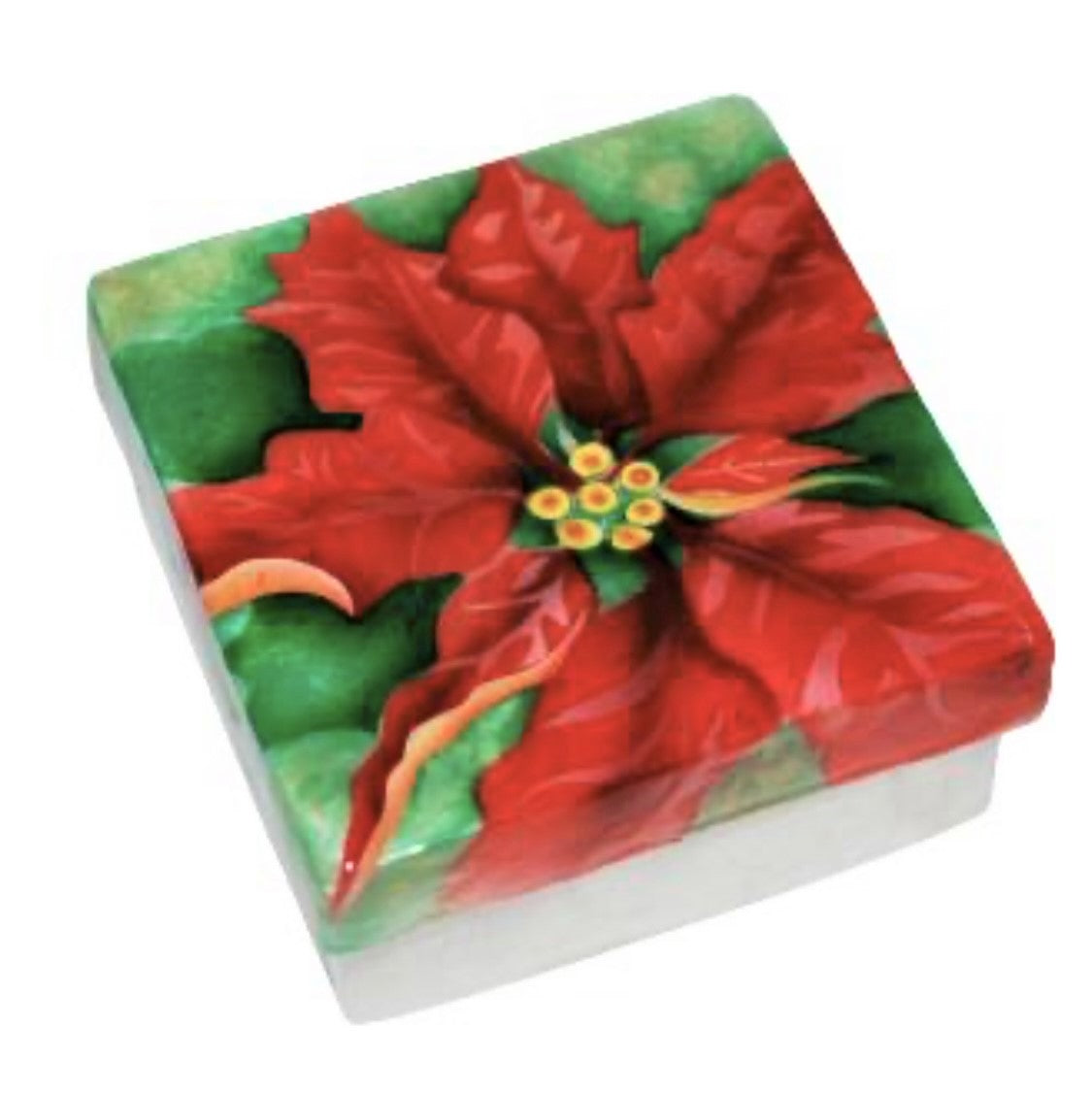 Capiz Box Poinsettia