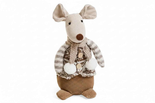 Decorative Mouse w/Scarf