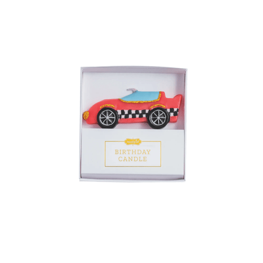 Racecar Figural Birthday Candle
