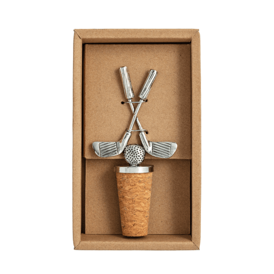 Golf Clubs Metal Bottle Stopper