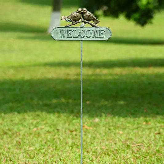 Lovebirds Welcome Sign