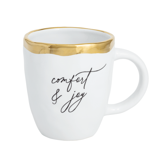 Comfort and Joy Gold Trim Mug