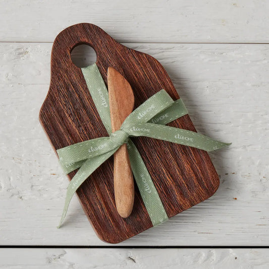 Mini Dutch Appetizer Board, Natural, Blush ribbon