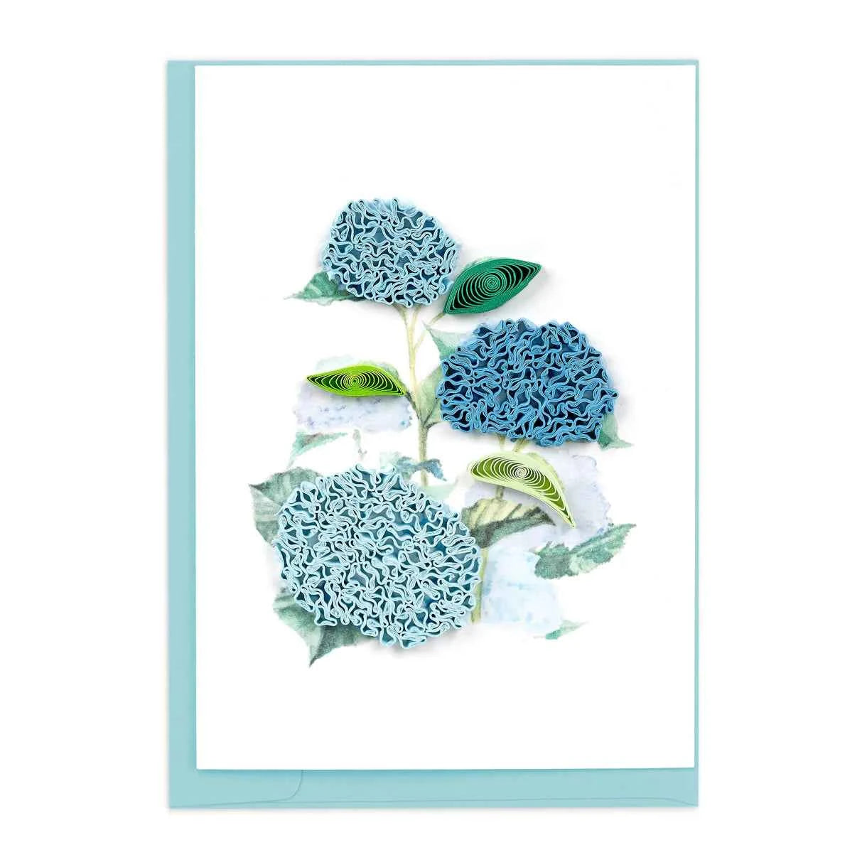 Quilled Wild Hydrangea Enclosure Mini Card