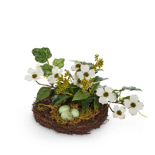 11" Nest with Dogwood