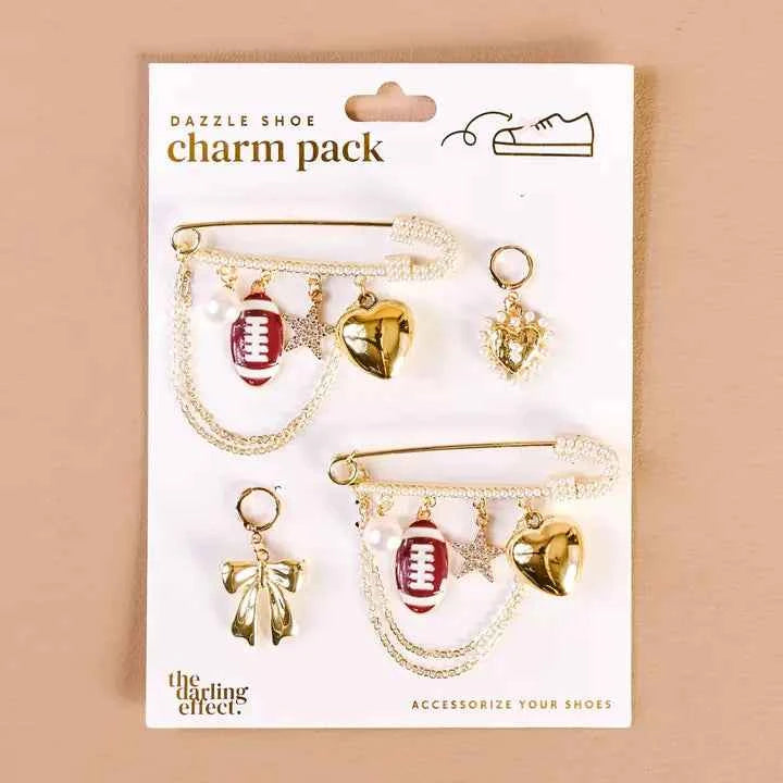 Dazzle Shoe Charm Pack-Tailgate Time