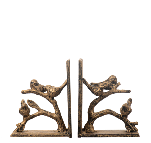Bird on Branch Bookend (2 pc)