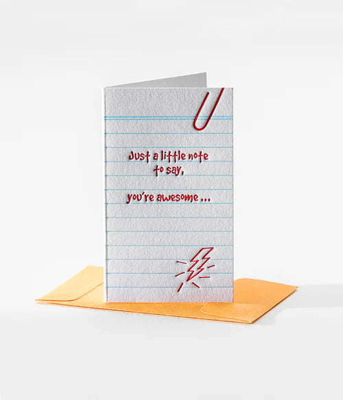 Old School Note -Your Awesome