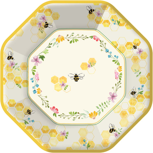 Bumble and Bloom Dinner Plate