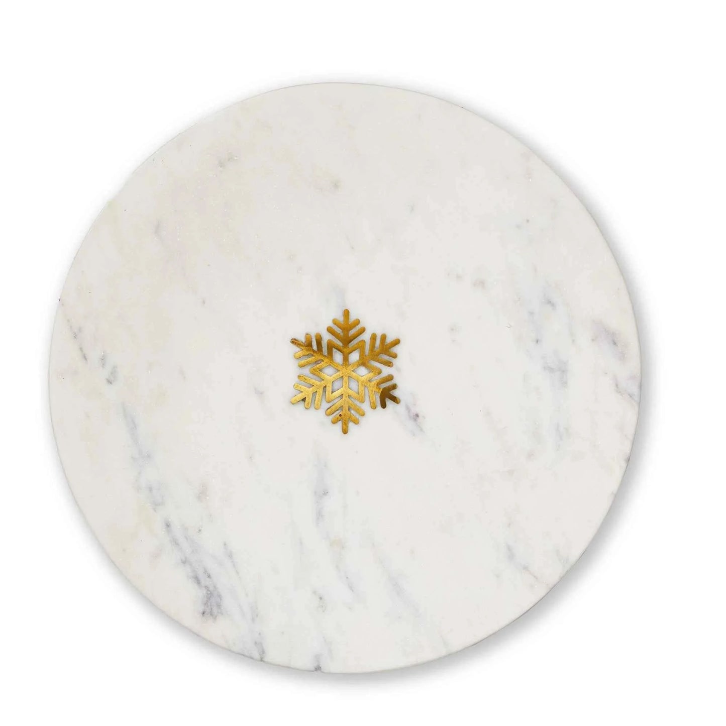 Snowflake Marble Serving Board