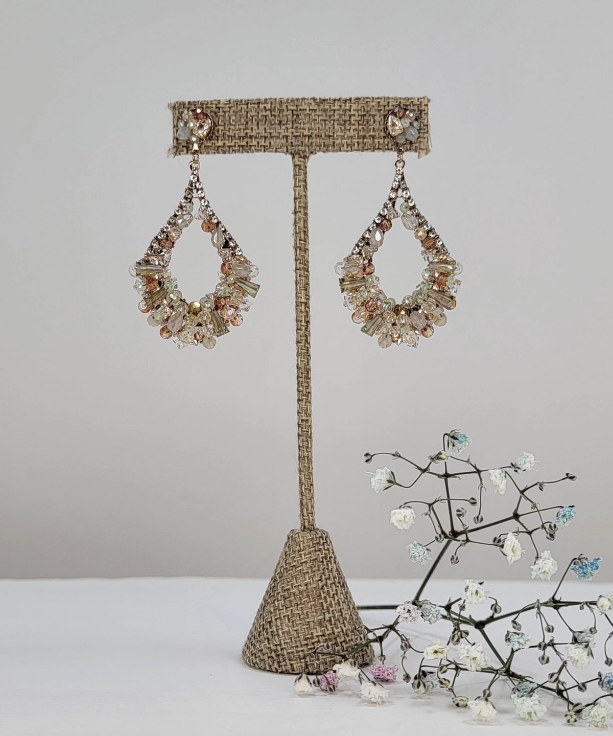 Handmade Chandelier Hobo Style Dangle Earrings
