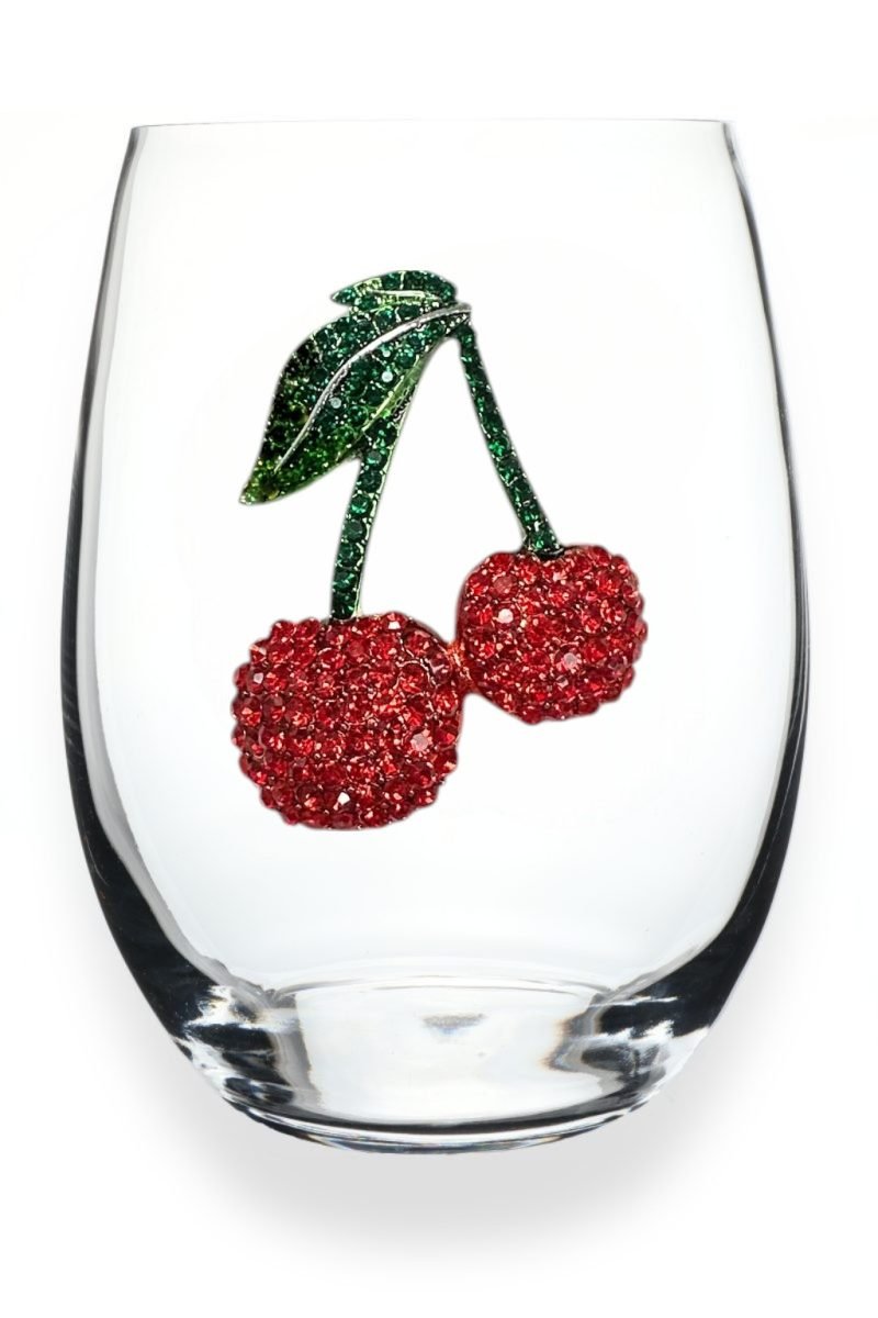 Cherries Jeweled Drinkware