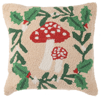Punch Hook Mushroom Pillow 18 x 18