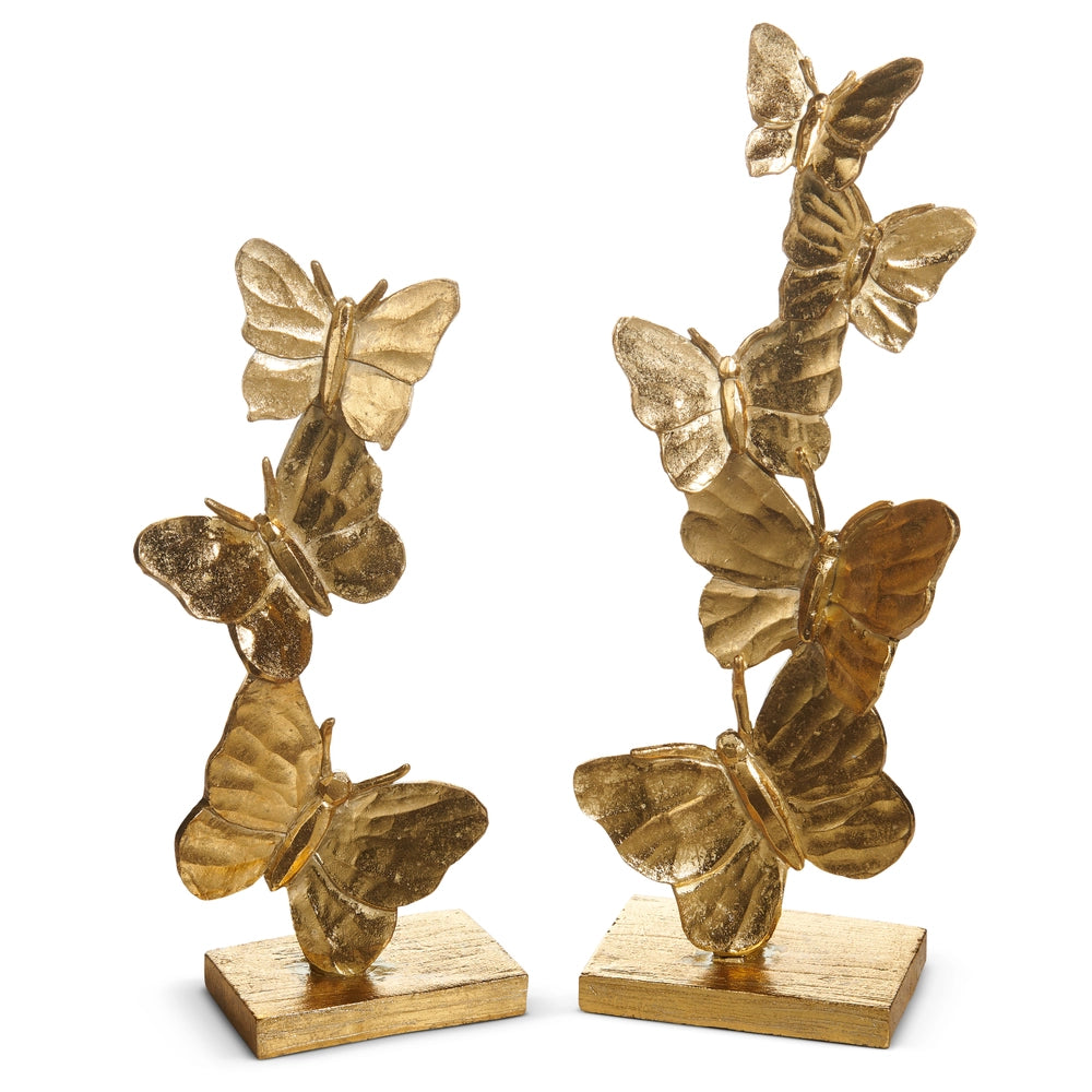 Gilded Stacked Butterflies on Stand-Sold Separately