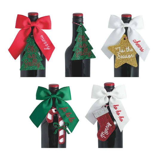 Bow Bottle Topper and Tag Set