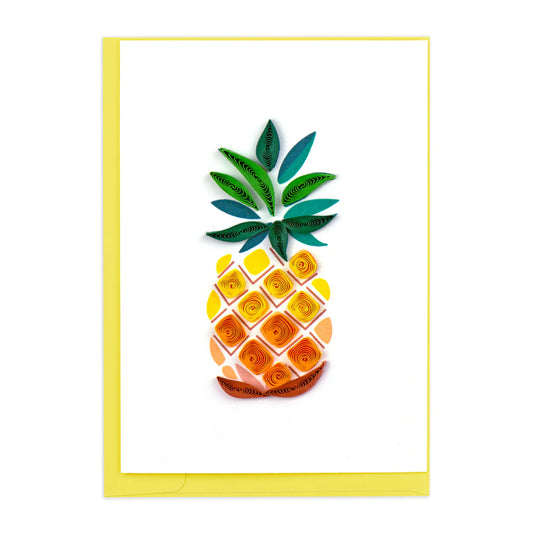 Quilled Pineapple Gift Enclosure Mini Card