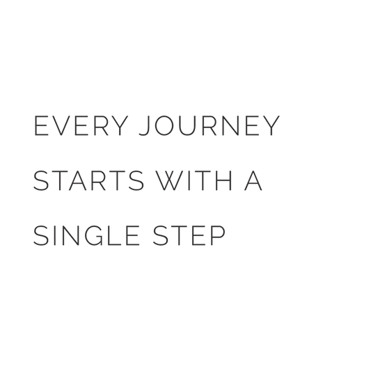 Every Journey Starts With A Single Step Quote Coaster