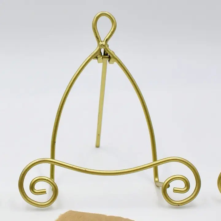 5in Gold Scroll Easel
