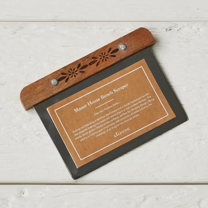 Bench Scraper, Wood Handle