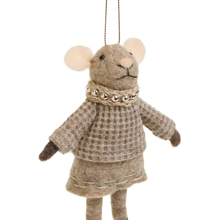 Ornament Mice - Wool 4X6