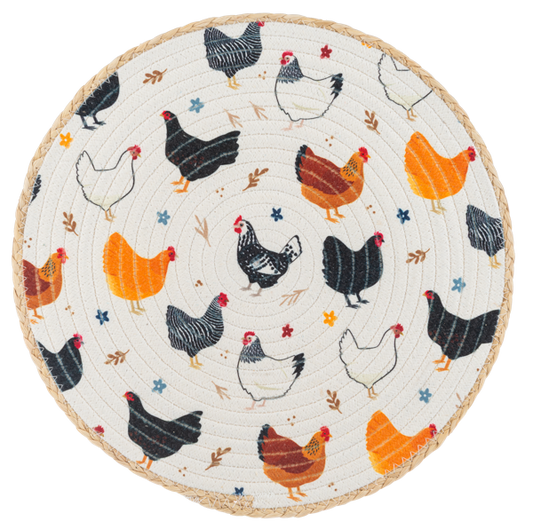 Chicken Round Placemat